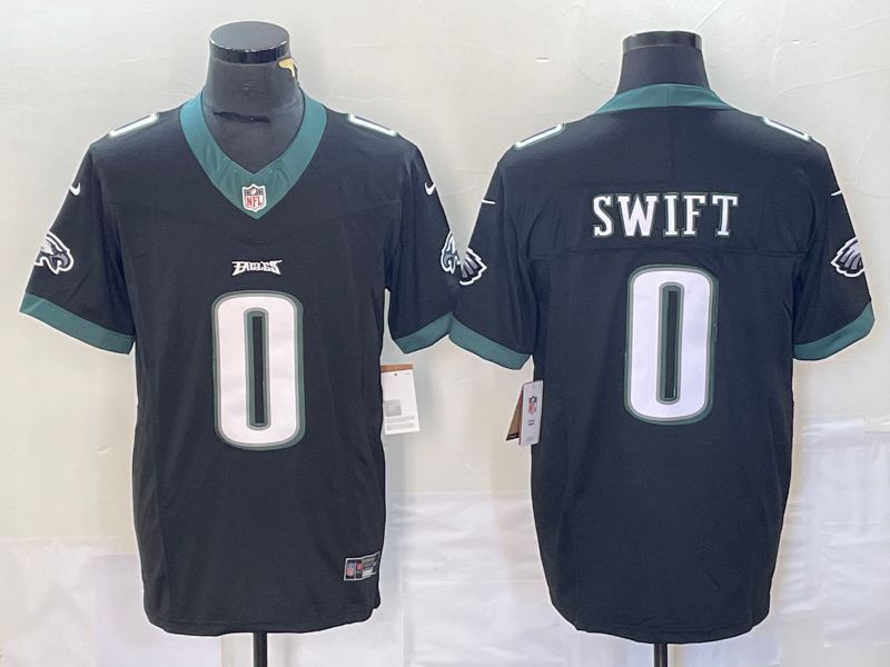 Men Philadelphia Eagles #0 Swift Black Nike Vapor F.U.S.E. Limited NFL Jersey->baltimore ravens->NFL Jersey